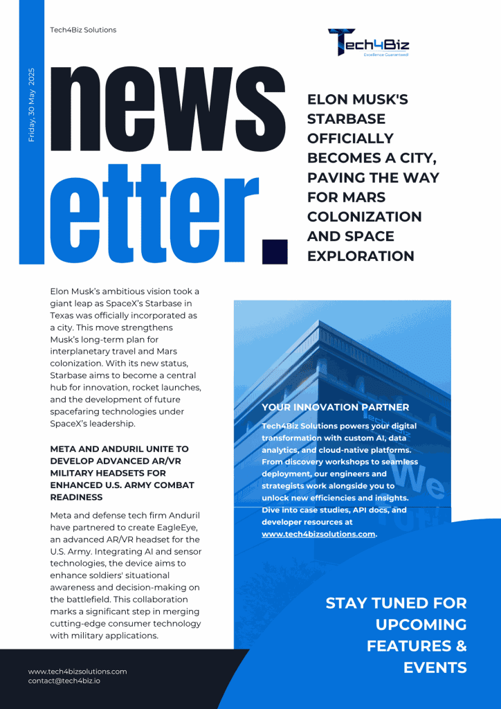 Tech4biz Newsletter 30 May 2025